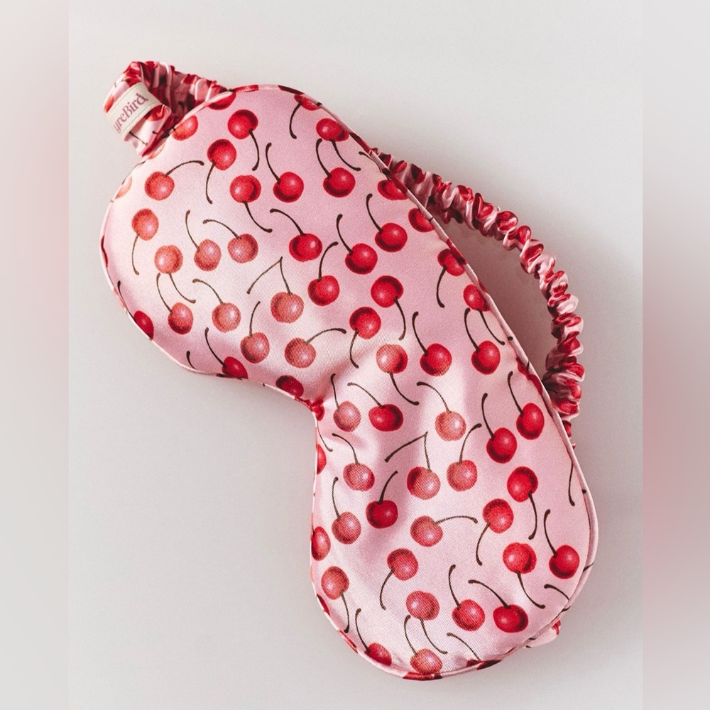 New! NWT Anthropologie LyreBird Cherry Sleep Mask